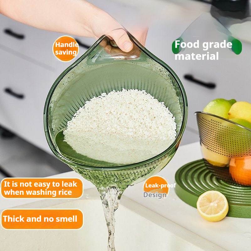 Multifunktionale Reisspül- und Abtropfschüssel – Perfekt für jede Küche!